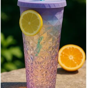 Blue and Green Geometric Tumbler